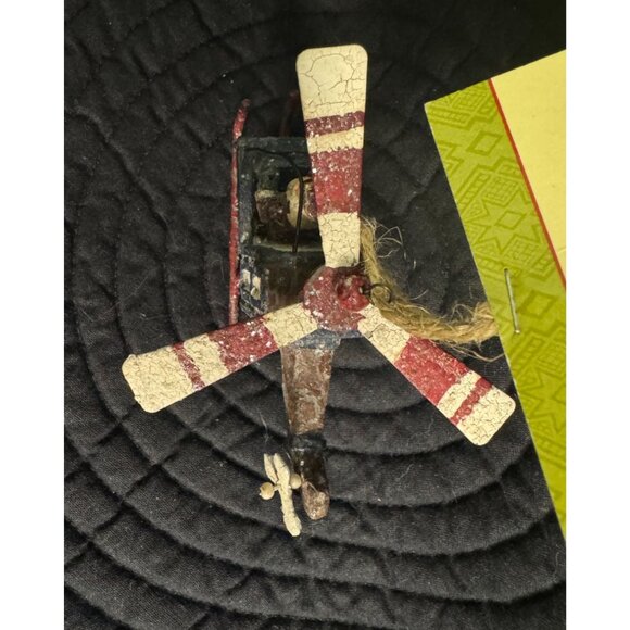 Lot of 2 Santa Helicopter & Motorcycle Christmas Ornament By Trim - Picture 6 of 15